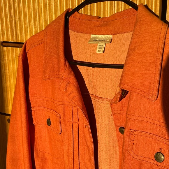Orange Denim Jacket - Picture 4 of 4